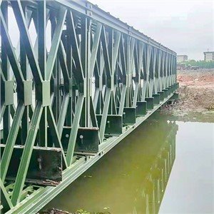 Steel estrikti prefabrike pòtab Bailey pon ak korozyon galvanizasyon