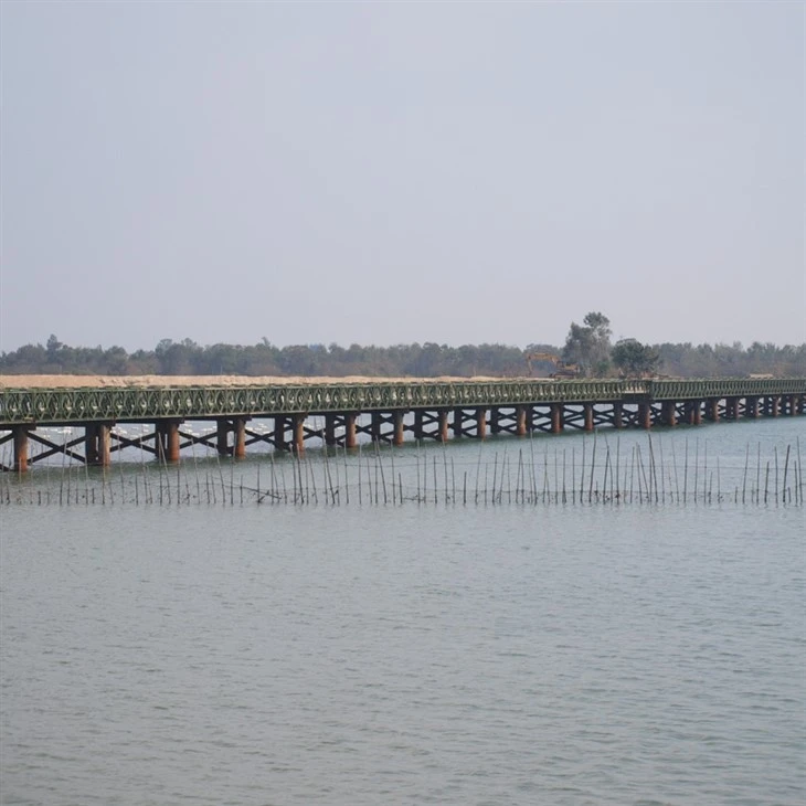 China Quick Build Prefabricated Steel Structure Bailey Bridge Portable Pedestrian 321 Great Wall Modular Truss Bailey Bridge high quality